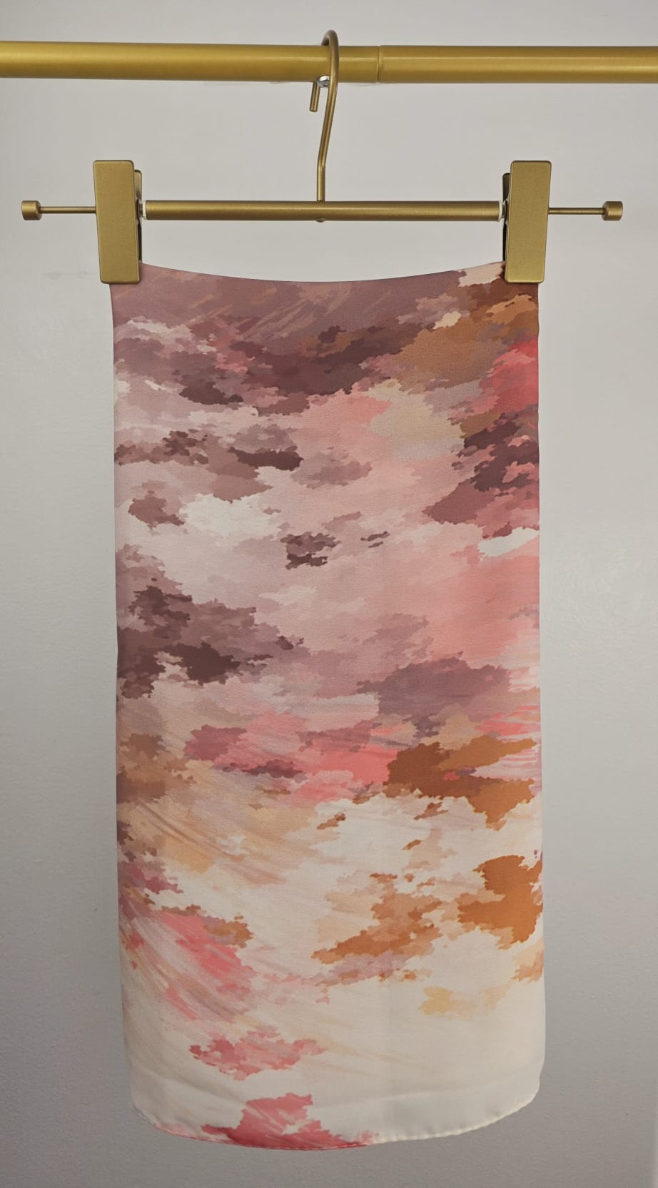 Artistic Watercolor Crepe Hijab Shawl