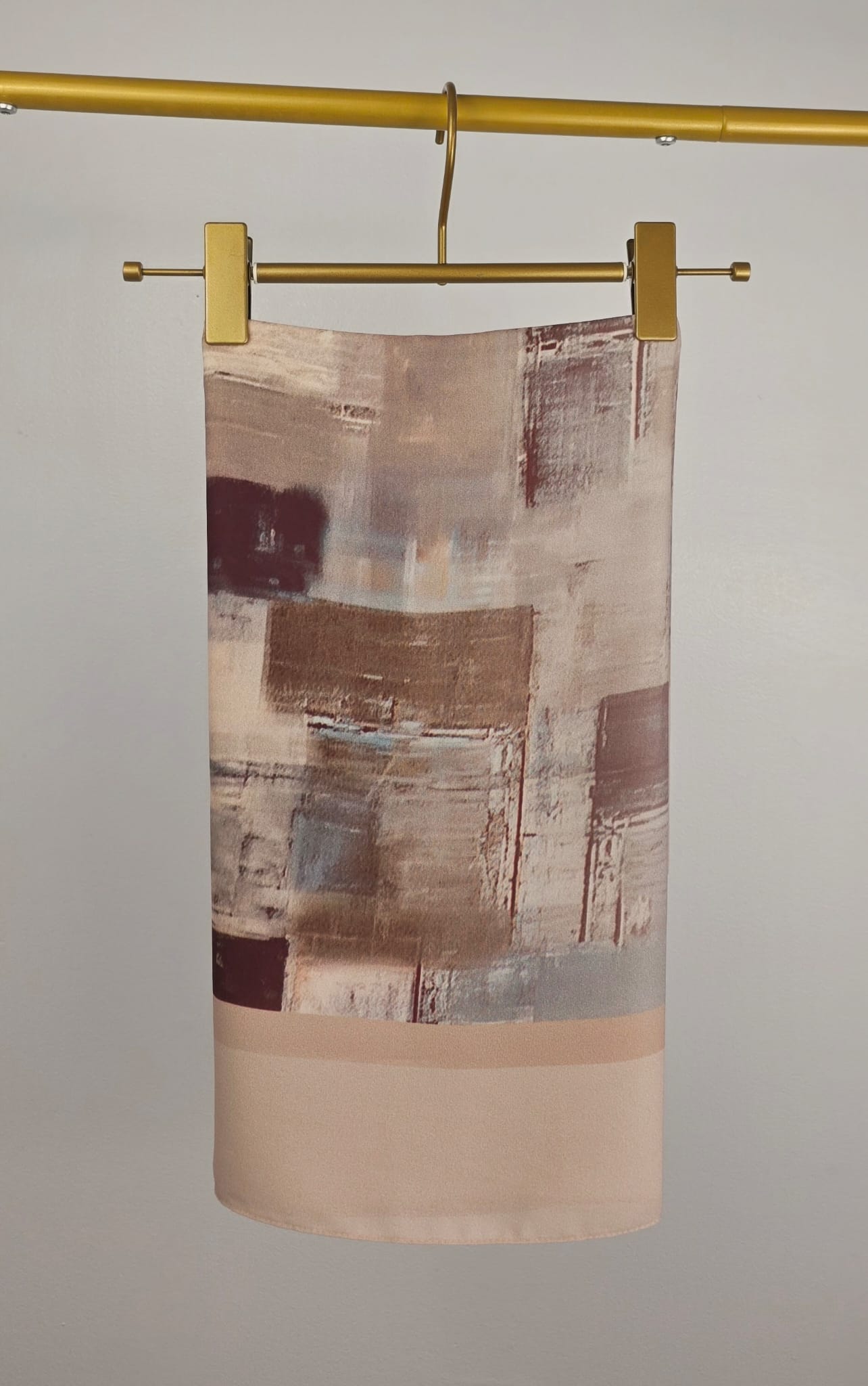 Abstract Print Crepe Shawl