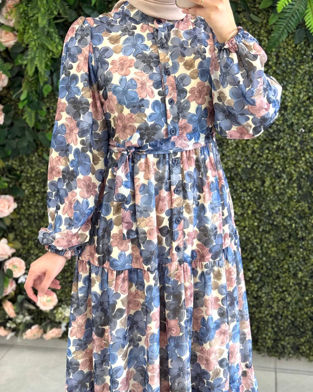 Floral Chiffon Dress (available in 2 colors)