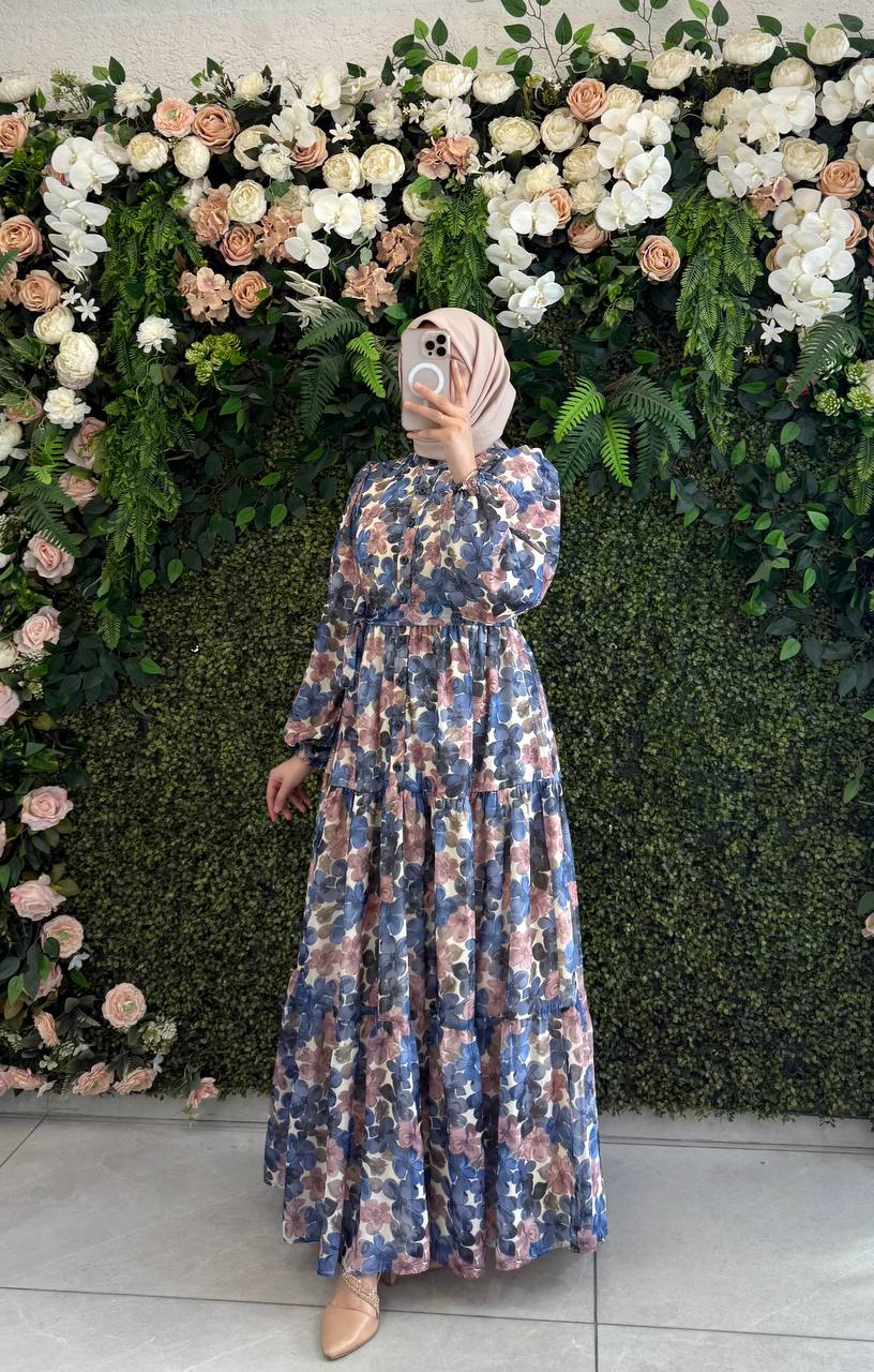 Floral Chiffon Dress (available in 2 colors)