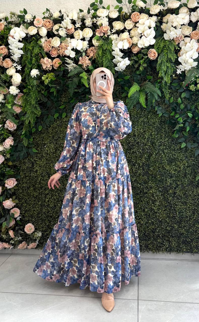 Floral Chiffon Dress (available in 2 colors)