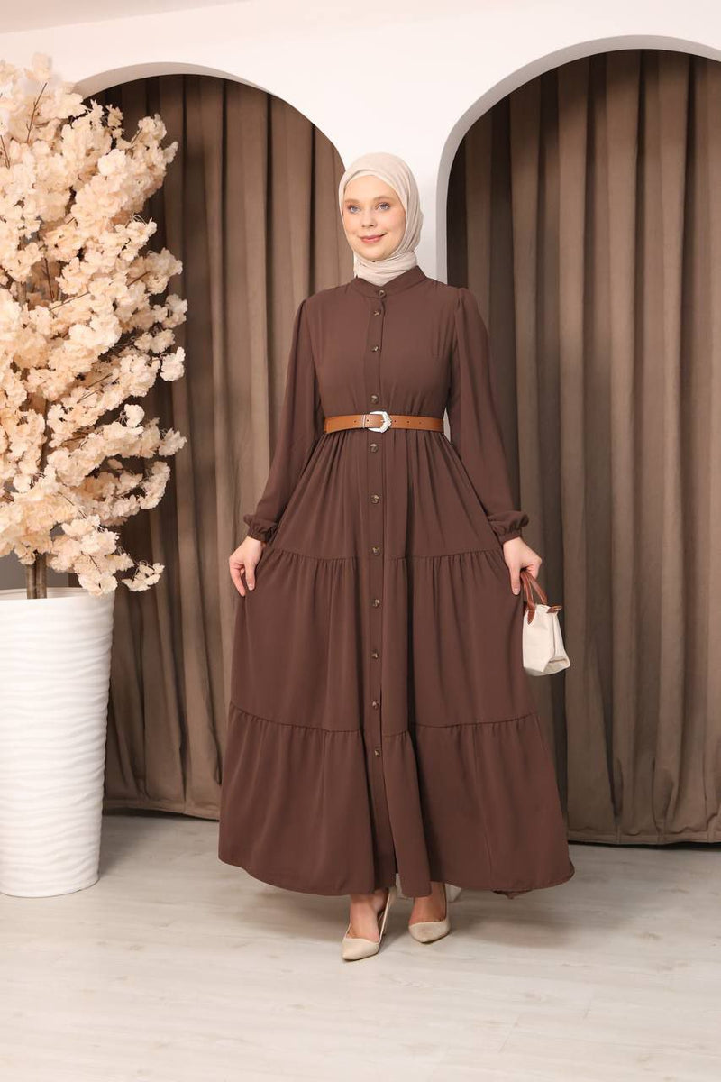 Belted Dress with Pockets (Available in 2 colors)