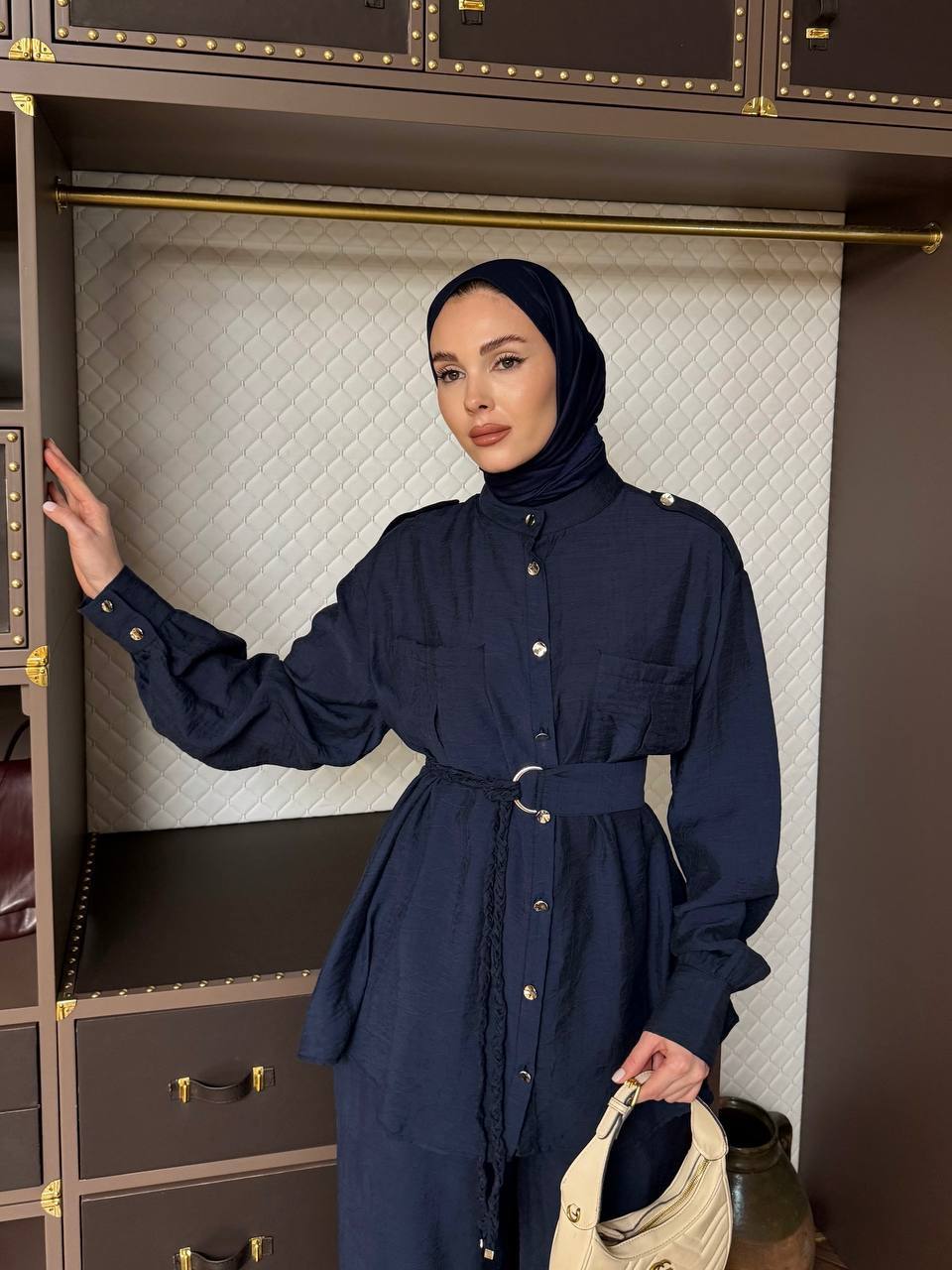 Belted Elegance Two-Piece Set (Available in 3 colors)